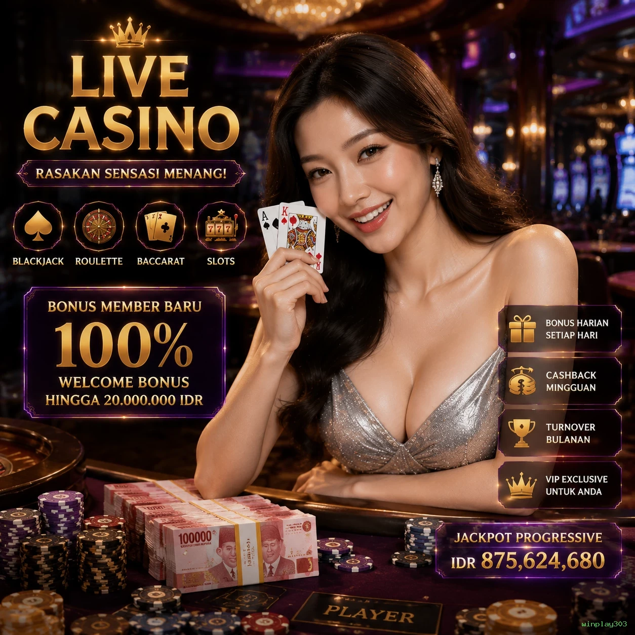 Ikon aplikasi winplay303 resmi
